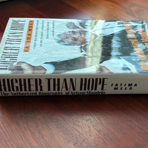 "Higher Than Hope" Nelson Mandela Biography Hardback Book - Picture 3 of 9